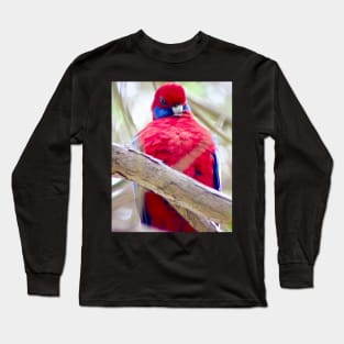 The Crimson Rosella! Long Sleeve T-Shirt